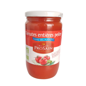  Tomates entières pelées au basilic (660g)
