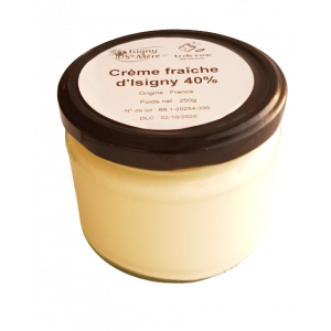  Crème fraîche Isigny AOP 40% (250g) DLC courte 14/03