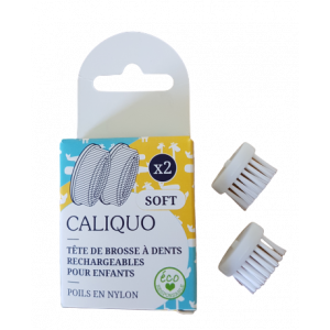  Pack de 2 recharges pour brosse à dent enfant