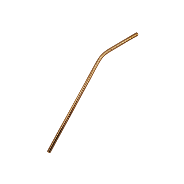 Paille inox 25cm courbé - 20 - Matoreca