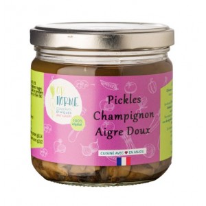  Pickles de champignons aigre-doux (220g - net égoutté)