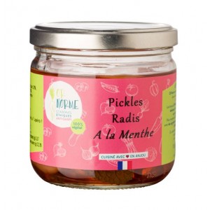  Pickles de radis à la menthe (160g - net égoutté)