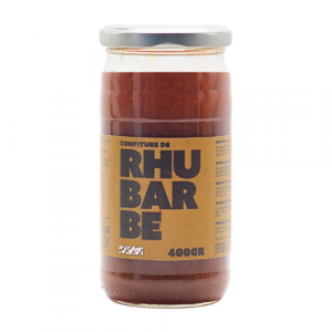  Confiture extra de rhubarbe pot consigné (400g)