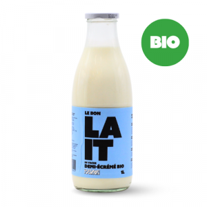  Lait demi-écrémé BIO (1L) - DLC min. 3mois