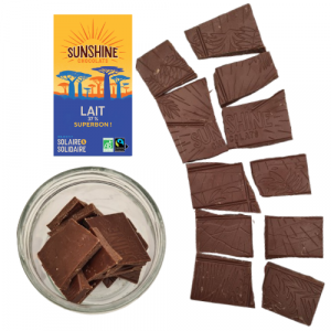  Carrés de chocolat lait 37% (100g)