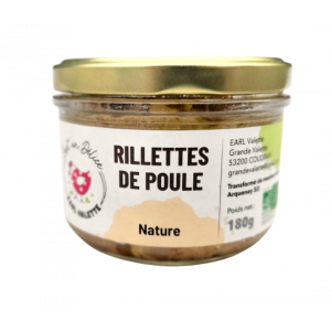  Rillettes de poule nature (180g)