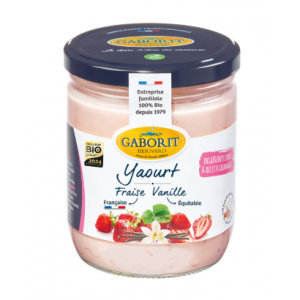  Yaourt brassé fraise vanille (400g)