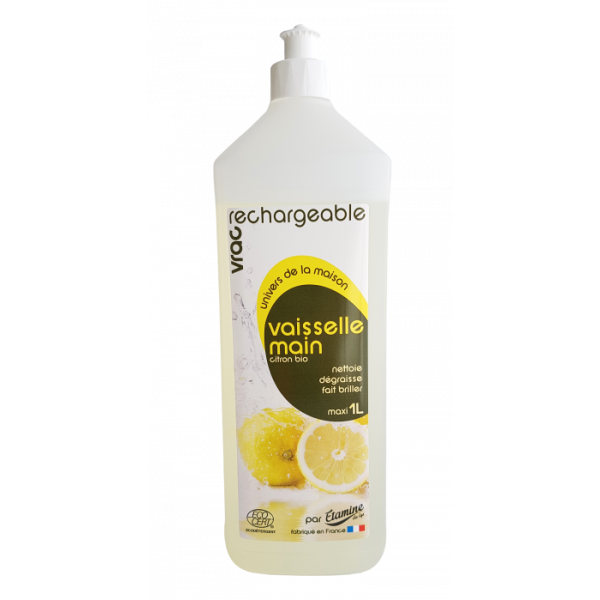 Liquide vaisselle main à l'huile essentielle de citron