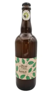 Bière blanche au basilic