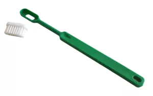 Brosse à dents bioplastique verte rechargeable