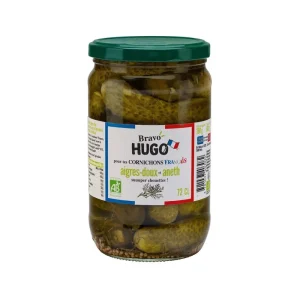 Cornichons français aigres doux à l'aneth