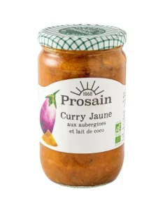 Curry d'aubergines au lait de coco