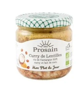 Curry de lentilles au lait de coco