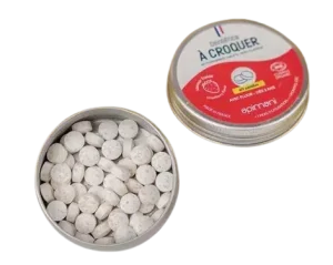Dentifrice à croquer - 60 pastilles à la fraise