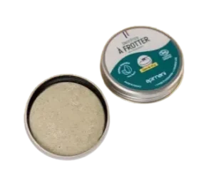 Dentifrice à frotter en boîte menthe