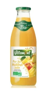 Jus Multifruit jaune - pomme/poire/banane/pêche