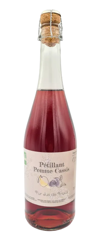 Jus de pomme-cassis pétillant