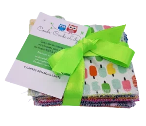 Lot de 8 carrés démaquillants