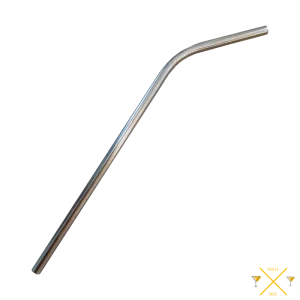 Paille inox courbée