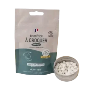 Recharge dentifrice à croquer menthe - 120 pastilles