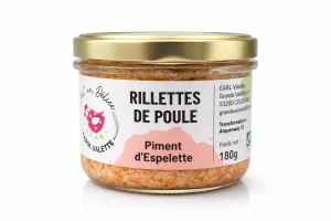 Rillettes de poule au piment d'Espelette