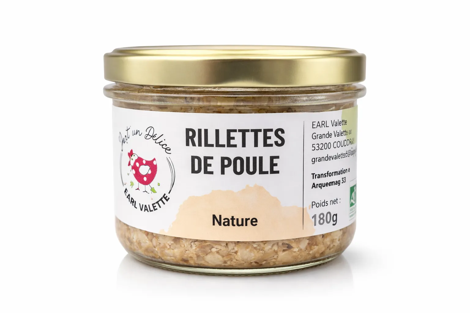 Rillettes de poule nature