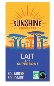 Tablette chocolat lait 37% - carton