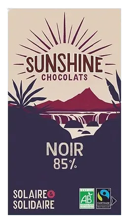 Tablette chocolat noir 85% - carton