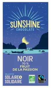 Tablette chocolat noir fruits de la passion - carton