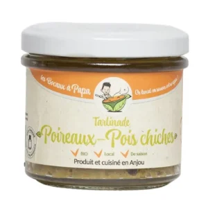 Tartinade poireaux-pois chiches