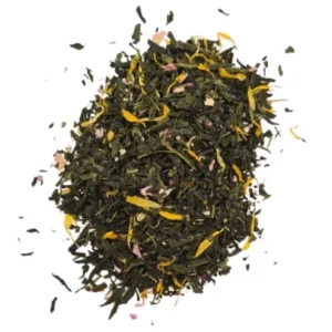 Thé vert Baiser sucré - Fraise et Rhubarbe