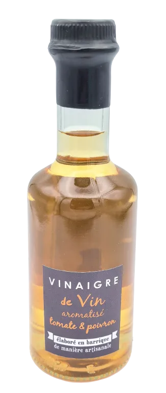 Vinaigre de vin aromatisé tomate poivron