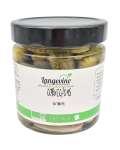 Cornichons entiers aigres-doux
