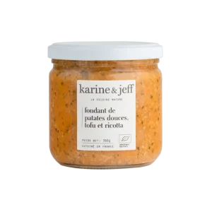 Fondant de patates douces, tofu et ricotta