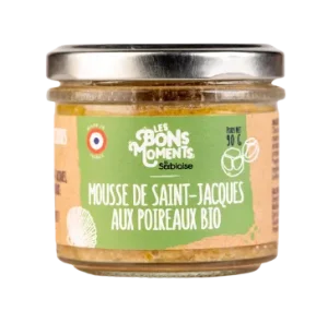 Mousse de Saint jacques aux poireaux