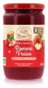 Purée pomme fraise