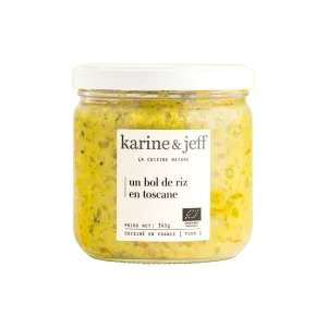 Risotto mijoté carottes, petits pois et parmesan