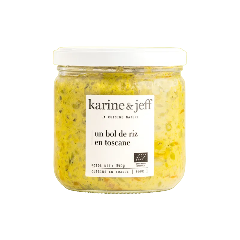 Risotto mijoté carottes, petits pois et parmesan