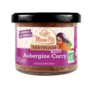 Tartinade aubergine curry