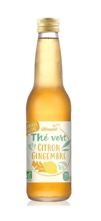 Thé vert glacé citron gingembre