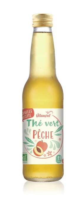 Thé vert glacé sencha pêche