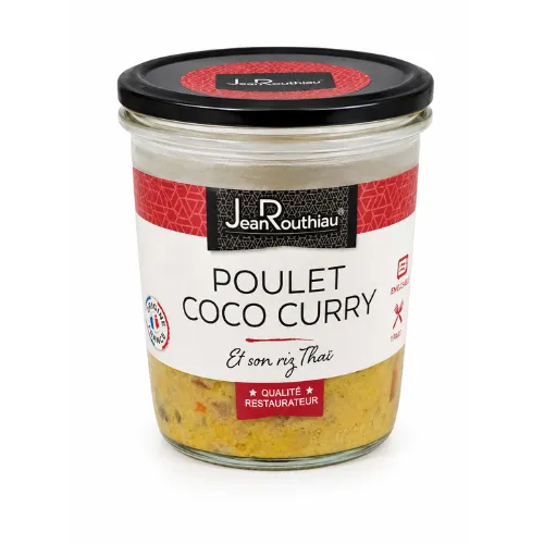 Poulet Coco Curry et son riz Thaï