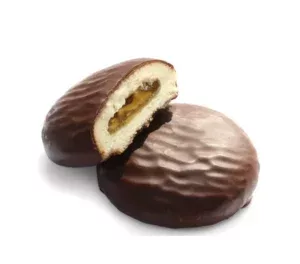 Biscuits au chocolat noir coeur orange