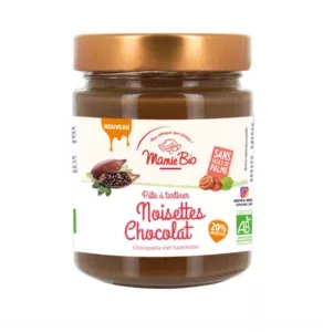 Pâte à tartiner chocolat avec 20% de noisette