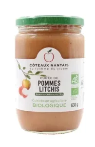 Purée pomme litchis